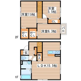ブライトハイム Dの間取り