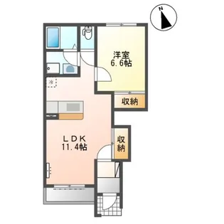 福岡県飯塚市筑穂元吉【アパート】の間取り