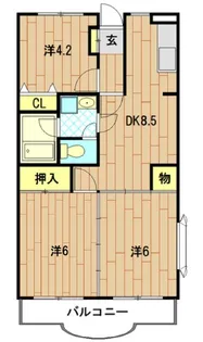 プレテラス緑園【2階】の間取り