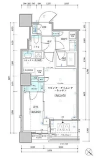 パークタワー勝どきサウス【17階】の間取り