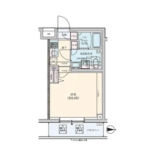 ロアール武蔵中原【1階】の間取り