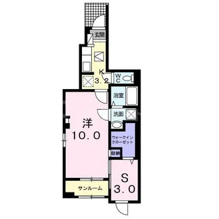 シャ・グリ-J【1階】の間取り