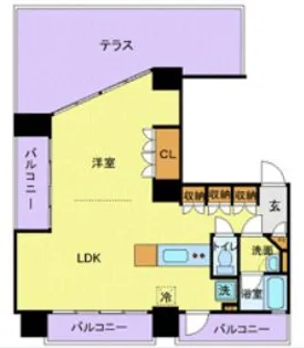 フロリスオーランティウム3【11階】の間取り