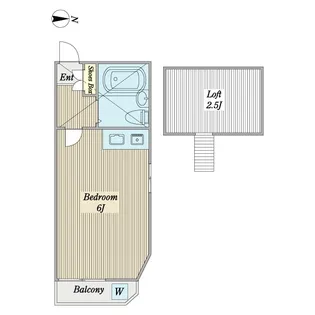 パレドール学園【1階】の間取り
