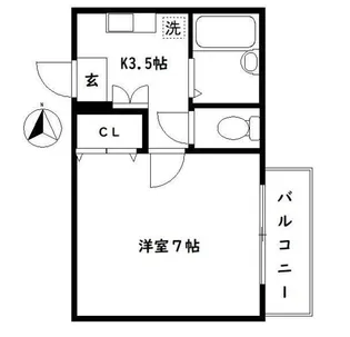 東京都中野区沼袋4【アパート】の間取り
