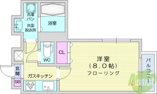 ガーネットヒルズ上杉【4階】の間取り
