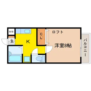 カーサアタゴ【2階】の間取り