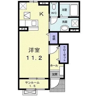 シャルマン I【1階】の間取り