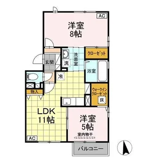 KIMIKO C棟【1階】の間取り