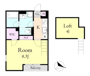 サンヴィアーレ赤山【1階】の間取り