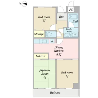 エタニティクレスト【4階】の間取り