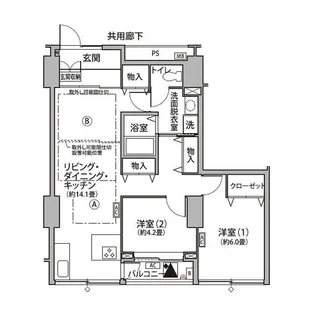 東雲キャナルコートCODAN11号棟【3階】の間取り