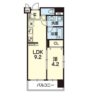 KOHEN No.3ビル【4階】の間取り
