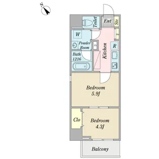 Vineyard【5階】の間取り