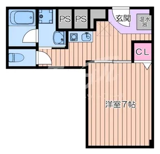 ヴィラほった【1階】の間取り