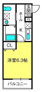 ルナモンド大和田【2階】の間取り