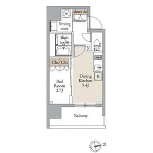 シーズンフラッツ SENDAI EAST【7階】の間取り