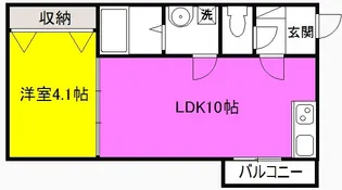 F+style浜寺石津町西1号館(エフプラススタイルハマデライシズチョ【1階】の間取り