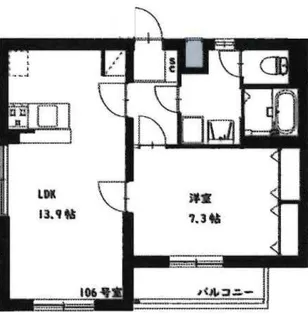 ファーム・ヴィラII【1階】の間取り