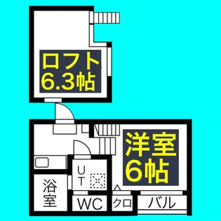 HERMITAGE桜山【1階】の間取り