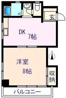 サンライズコーポ【2階】の間取り