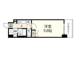 LION平和大通【8階】の間取り
