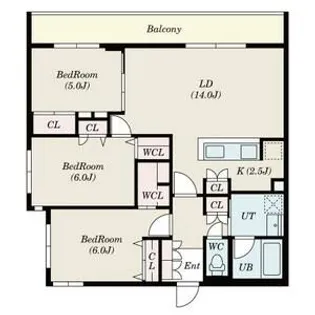 S-RESIDENCE神宮前【3階】の間取り