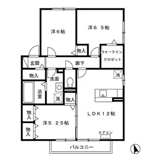 スワロウテイルF【2階】の間取り