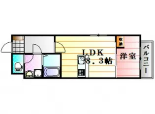 アルバステラ祗園【2階】の間取り