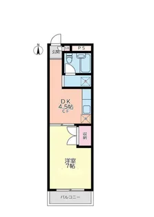 アップルハイツ壱番館【2階】の間取り