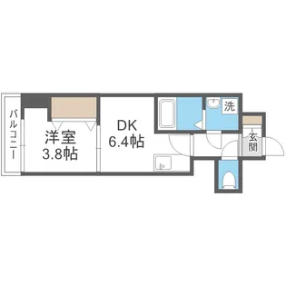 GARDENIA城東【2階】の間取り