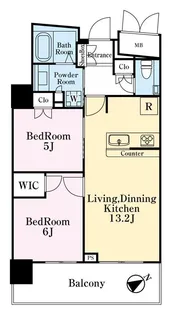 ブランズタワー大船【11階】の間取り