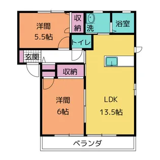 キャステール A【2階】の間取り