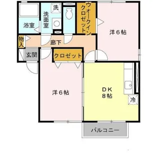 グリーンコート堺東 B【2階】の間取り