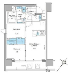 ルフォンプログレ西大井プレミア【6階】の間取り