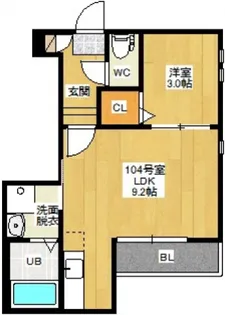 Grandtic SUBARU【1階】の間取り