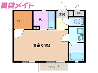 メゾンM&K【2階】の間取り
