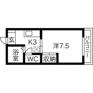 アルモニーしのだI【1階】の間取り