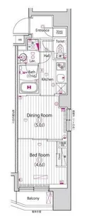 ガーラ プレシャス三軒茶屋【1階】の間取り