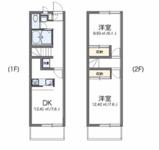 レオパレスグリーンウッドII【2階】の間取り