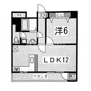 翠丘ハイツ【2階】の間取り