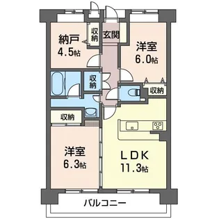 Nレジデンス【4階】の間取り