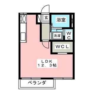 コーポジラフ【1階】の間取り