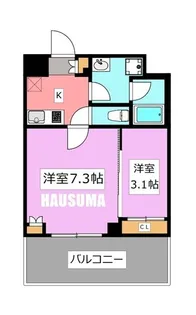 プラート宮坂【4階】の間取り