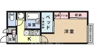 レオパレスOptim安満【1階】の間取り
