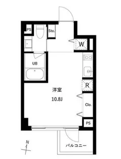 JMFレジデンス世田谷三宿【2階】の間取り