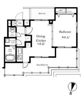 プレール・ドゥーク新高円寺【4階】の間取り