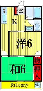 クローネ谷塚【2階】の間取り