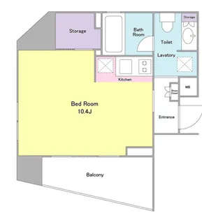 プラティーク新宿WEST【11階】の間取り