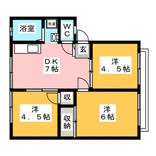 エステート6【2階】の間取り